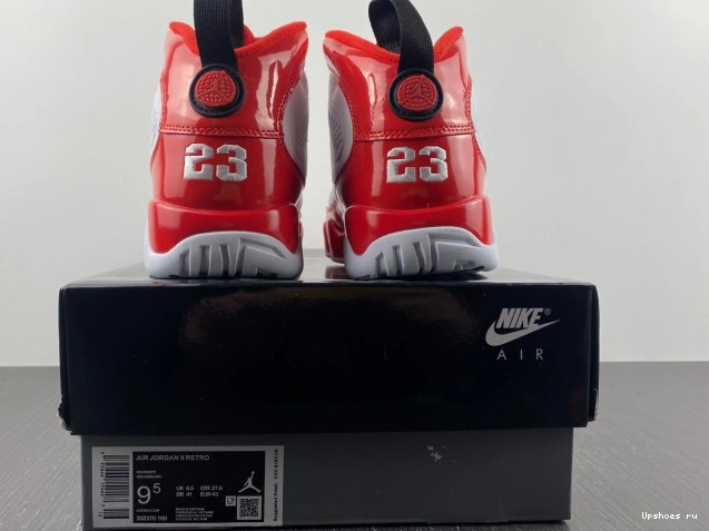 302370-160 Jordan White Red Gym Retro 9 1205